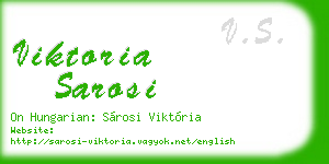 viktoria sarosi business card