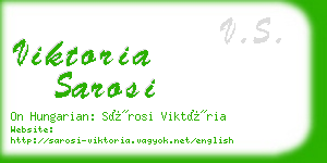 viktoria sarosi business card